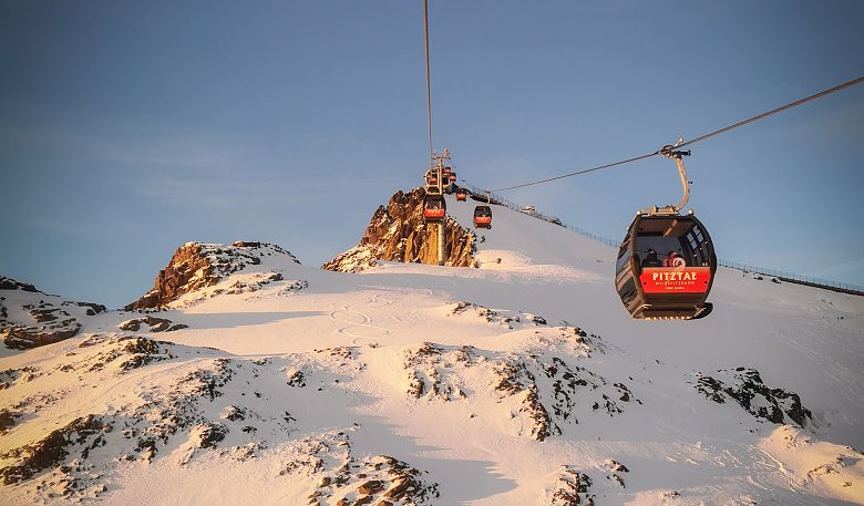 Die Wildspitzbahn am Pitztaler Gletscher