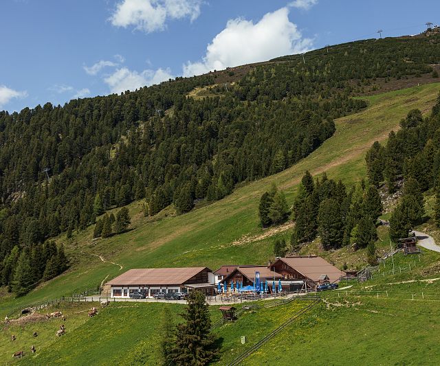 The Tanzalm is picturesquely situated on a green alpine meadow in the mountains. Surrounded by tall conifers and flowering meadows, a footpath winds its way up the hillside.