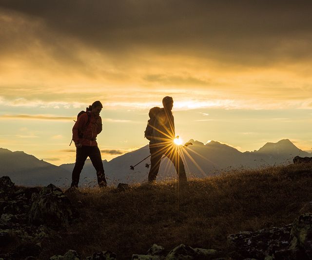 Herbst und Sonnenaufgang besser geht es nicht. Ein unbeschbreibliches Wandererlebnis im Pitztal.