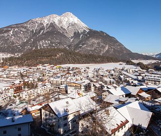 Ortsansicht Winter Arzl im Pitztal