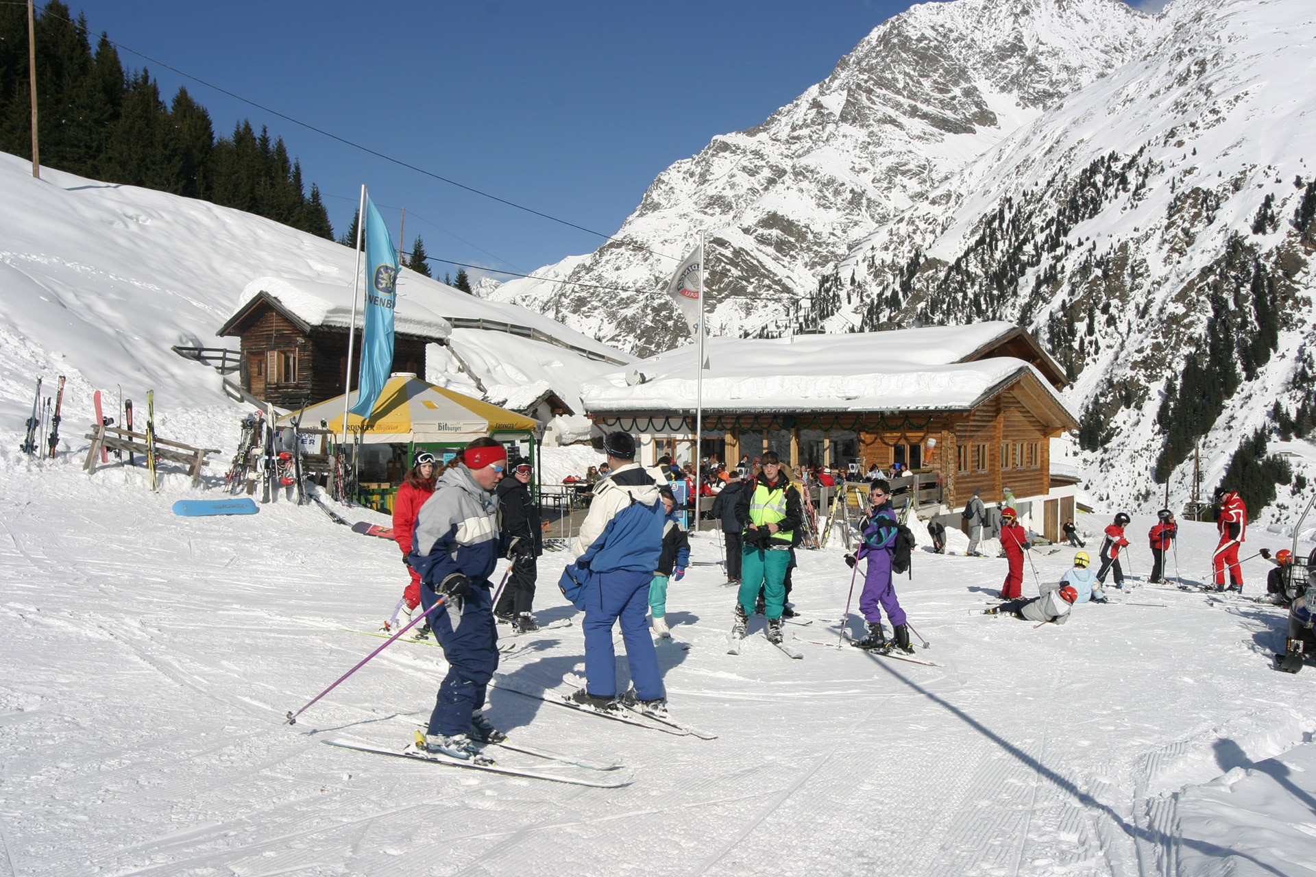 Pitztaler Skihütte amidst the Rifflsee Ski Area in Pitztal