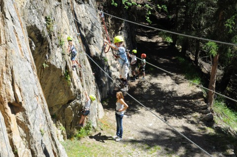 Climbing facilities for children in the Pitztal
