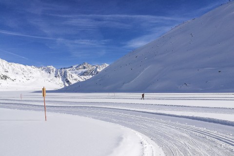 Rifflsee High Elevation Cross-country Ski Track