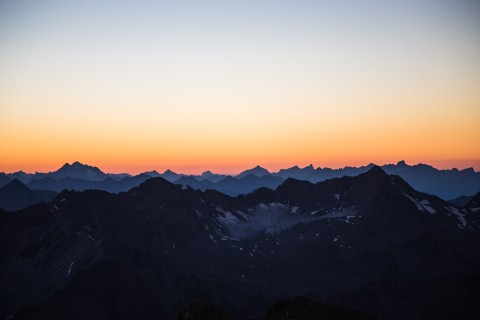 Sonnenaufgang am Dach Tirols