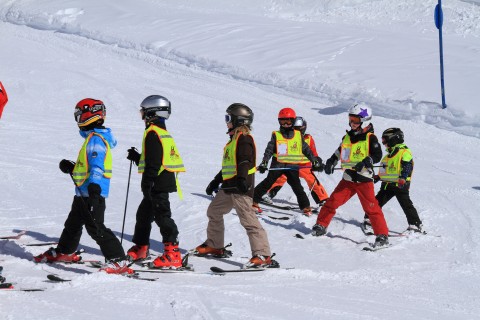 Skischule Pitztal mit Kinder am Rifflsee