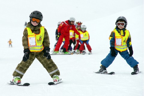 Ski lessons at the Pitztal Glacier 