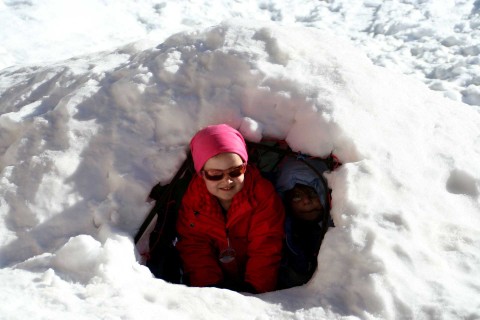 build a snow cave