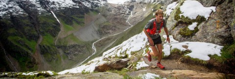 Trail running at the roof of Tyrol